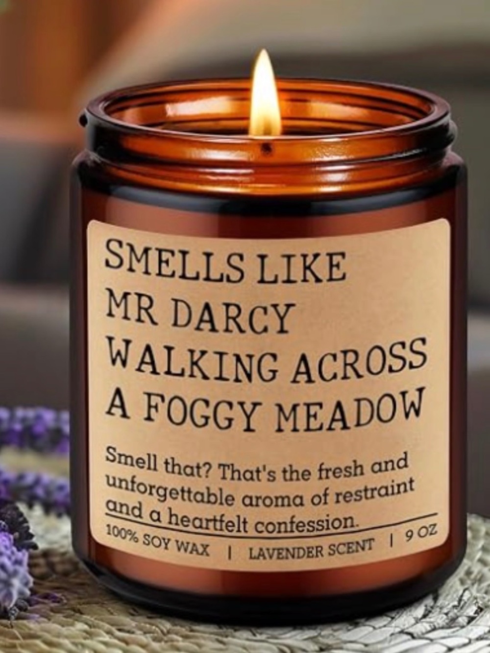 Mr. Darcy / Pride and Prejudice Mug & Candle - gift package